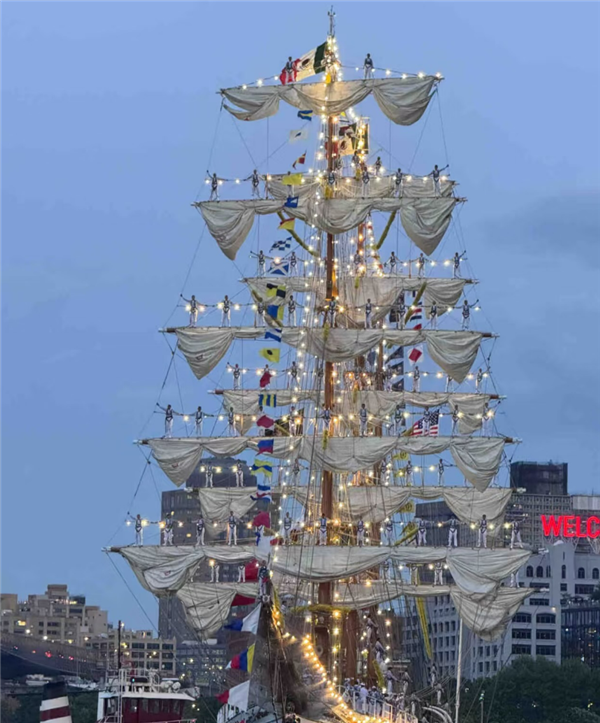 载有277人的墨西哥帆船撞上纽约大桥:或为发动机失效所致_wishdown.com 载有277人的墨西哥帆船撞上纽约大桥:或为发动机失效所致_wishdown.com