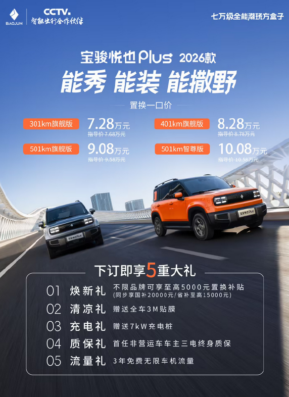 10���Ǽ�SUV��2026�����ҲPlus���У�����L2����ϸ�����ʻ