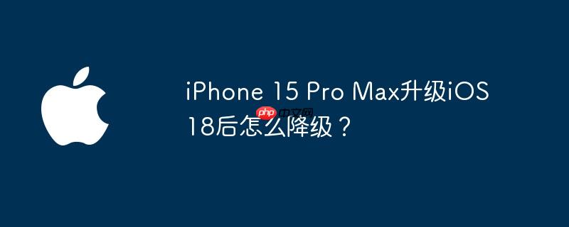 iPhone 15 Pro MaxiOS 18ô