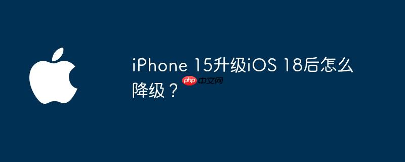 iPhone 15iOS 18ô