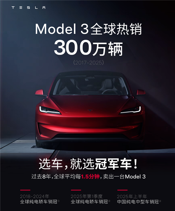7ȫ򴿵γڣ˹Model3ȫ300