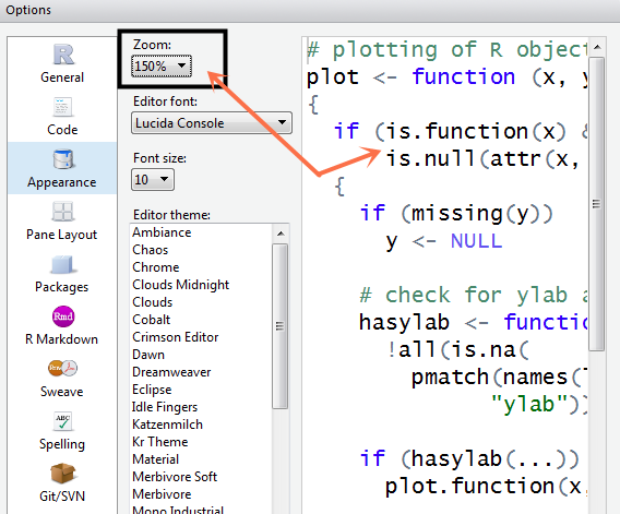 RStudio怎么设置字体和背景_wishdown.com RStudio怎么设置字体和背景_wishdown.com