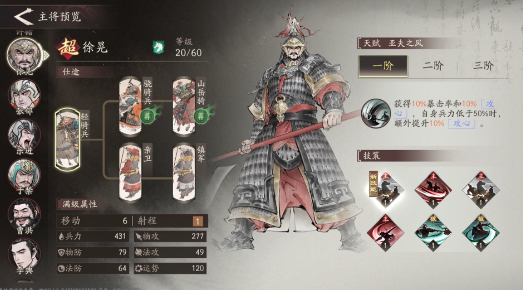 三国望神州徐晃厉害吗
