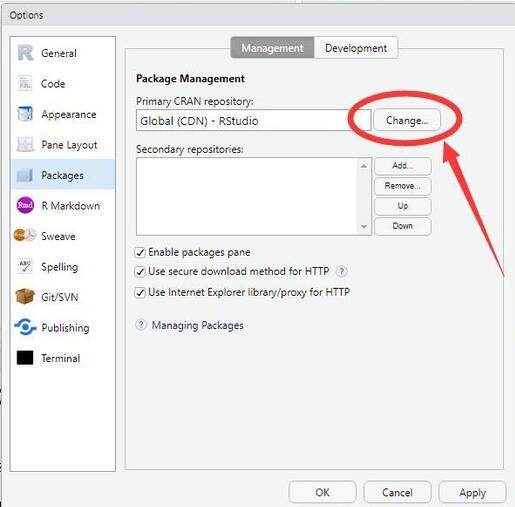 RStudio怎么设置R语言package包CRAN更新安装源_wishdown.com RStudio怎么设置R语言package包CRAN更新安装源_wishdown.com