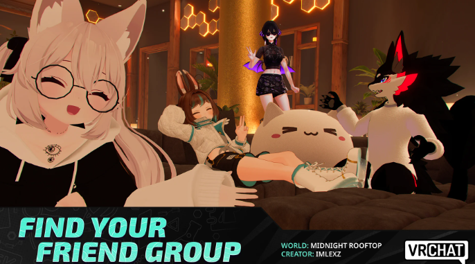 老牌虚拟空间SNS《VRChat》登陆手机 聊天交友游戏_wishdown.com 老牌虚拟空间SNS《VRChat》登陆手机 聊天交友游戏_wishdown.com