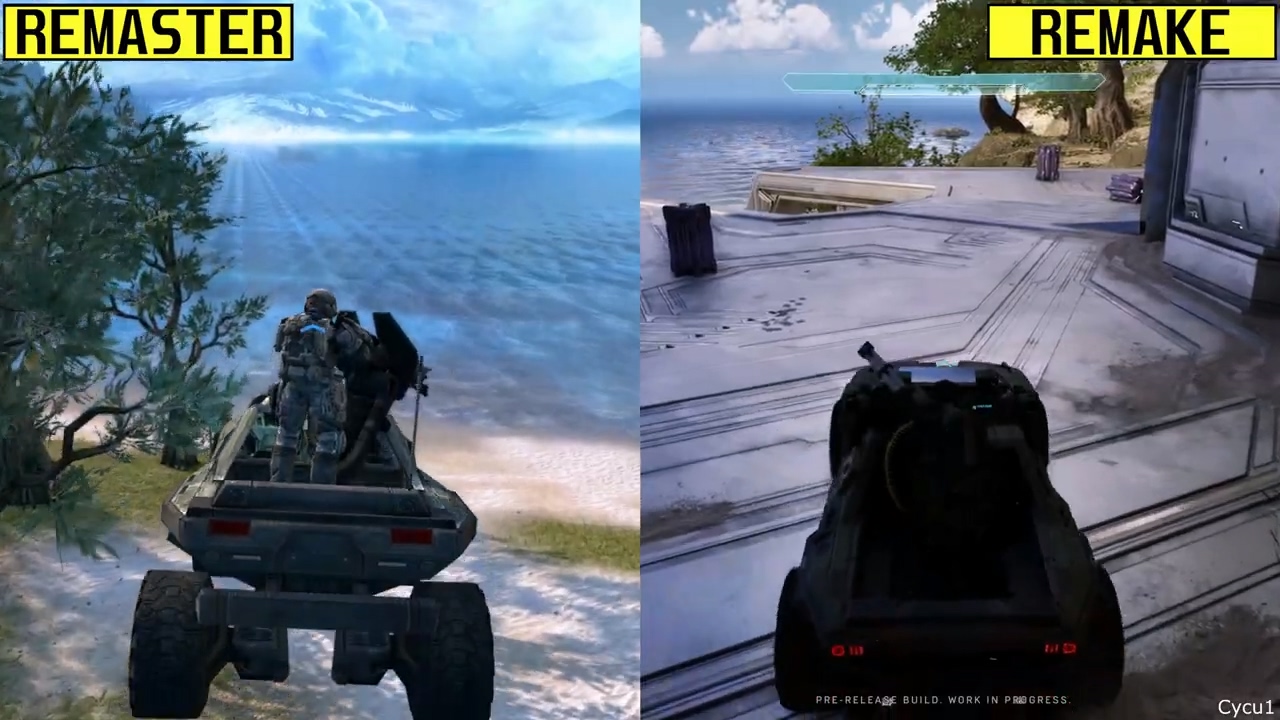 开山之作焕新:《光环:战斗进化》重制版对比视频曝光,虚幻引擎 5 加持_wishdown.com 开山之作焕新:《光环:战斗进化》重制版对比视频曝光,虚幻引擎 5 加持_wishdown.com