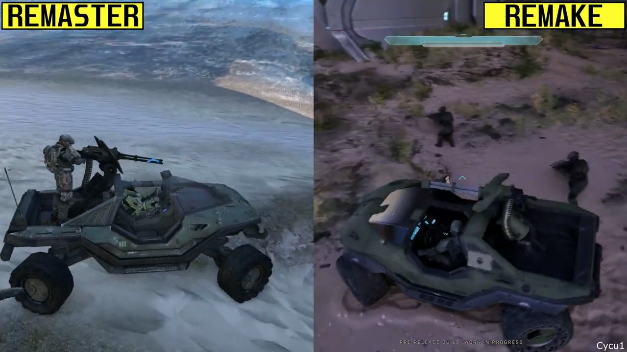 开山之作焕新:《光环:战斗进化》重制版对比视频曝光,虚幻引擎 5 加持_wishdown.com 开山之作焕新:《光环:战斗进化》重制版对比视频曝光,虚幻引擎 5 加持_wishdown.com