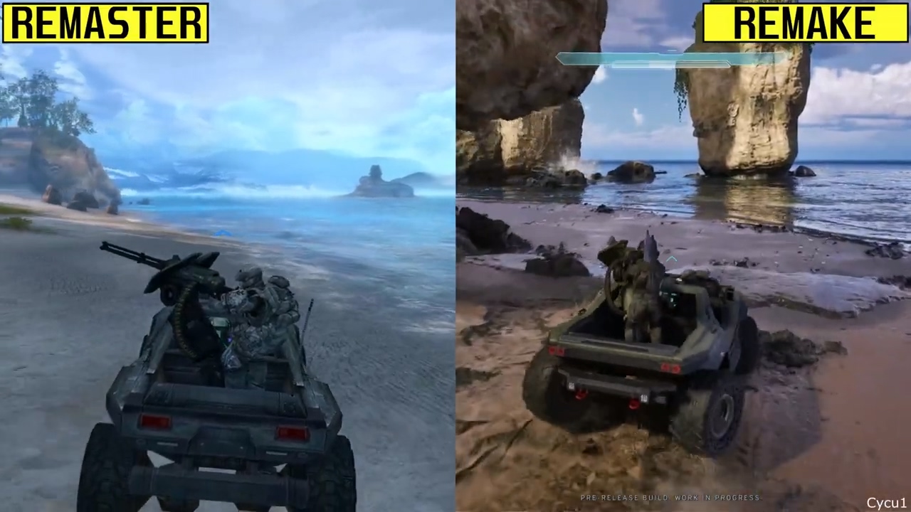 开山之作焕新:《光环:战斗进化》重制版对比视频曝光,虚幻引擎 5 加持_wishdown.com 开山之作焕新:《光环:战斗进化》重制版对比视频曝光,虚幻引擎 5 加持_wishdown.com