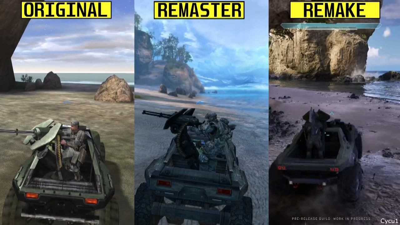 开山之作焕新:《光环:战斗进化》重制版对比视频曝光,虚幻引擎 5 加持_wishdown.com 开山之作焕新:《光环:战斗进化》重制版对比视频曝光,虚幻引擎 5 加持_wishdown.com