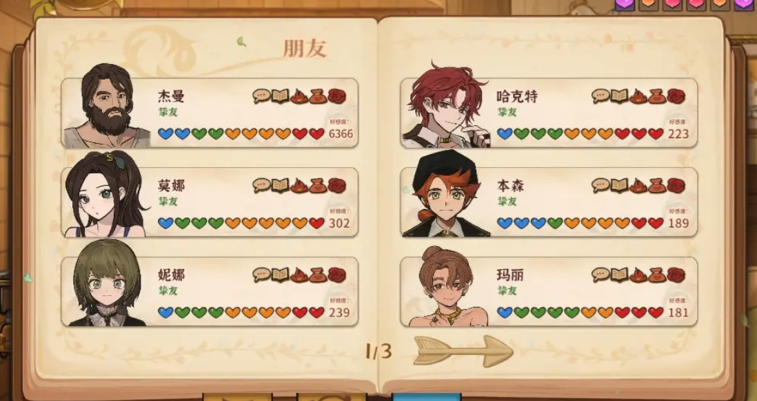 火山的女儿人物图鉴详解