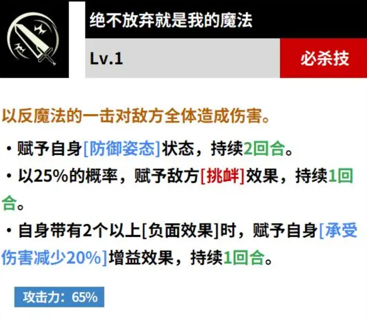 《黑色四叶草魔法帝之道》不屈的意志介绍_wishdown.com 《黑色四叶草魔法帝之道》不屈的意志介绍_wishdown.com