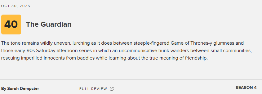 《猎魔人》第四季M站均分60分:剧集基调极度失衡!_wishdown.com 《猎魔人》第四季M站均分60分:剧集基调极度失衡!_wishdown.com