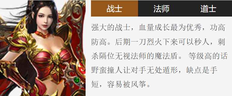 传奇岁月战士怎么玩