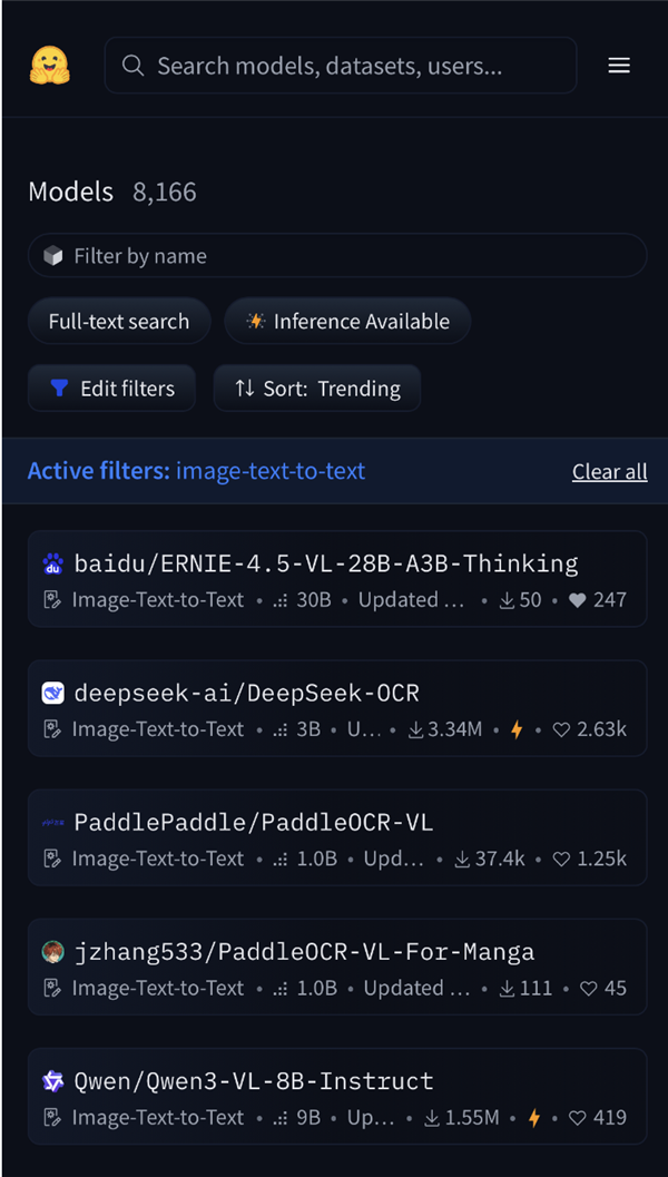 又登顶!文心最新多模态思考模型登HF模型趋势全球第一_wishdown.com 又登顶!文心最新多模态思考模型登HF模型趋势全球第一_wishdown.com