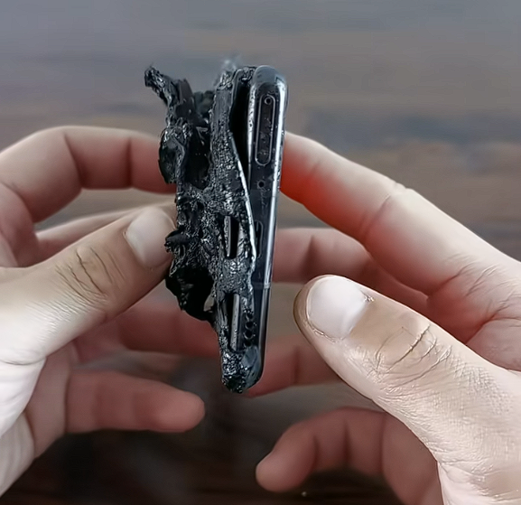 华为Mate 30 RS保时捷被火烧到面目全非:还能充电玩游戏_wishdown.com 华为Mate 30 RS保时捷被火烧到面目全非:还能充电玩游戏_wishdown.com