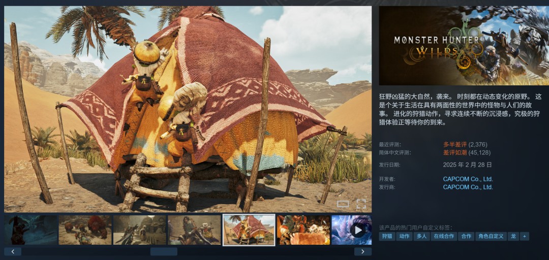 2025年Steam新作在线排名 《怪物猎人:荒野》遥遥领先_wishdown.com 2025年Steam新作在线排名 《怪物猎人:荒野》遥遥领先_wishdown.com