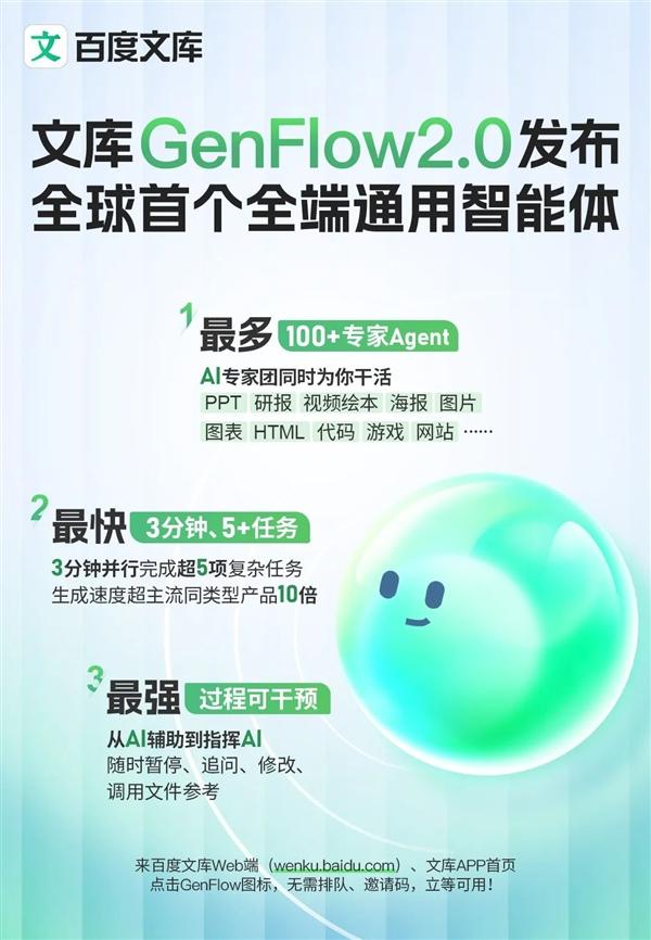 百度文库网盘发布全球*全端通用智能体:支持超100个专家智能体同时干活_wishdown.com 百度文库网盘发布全球*全端通用智能体:支持超100个专家智能体同时干活_wishdown.com