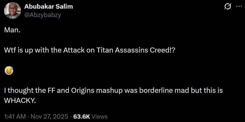 《刺客信条》演员批评进击的巨人联动:简直是胡闹!_wishdown.com 《刺客信条》演员批评进击的巨人联动:简直是胡闹!_wishdown.com