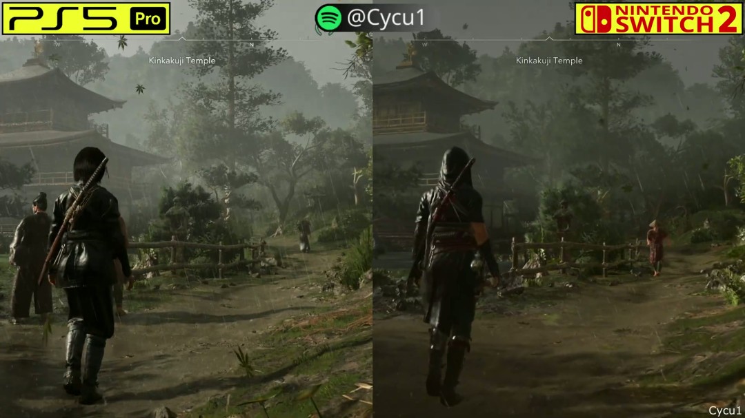 《刺客信条:影》PS5 Pro和Switch 2画面对比_wishdown.com 《刺客信条:影》PS5 Pro和Switch 2画面对比_wishdown.com