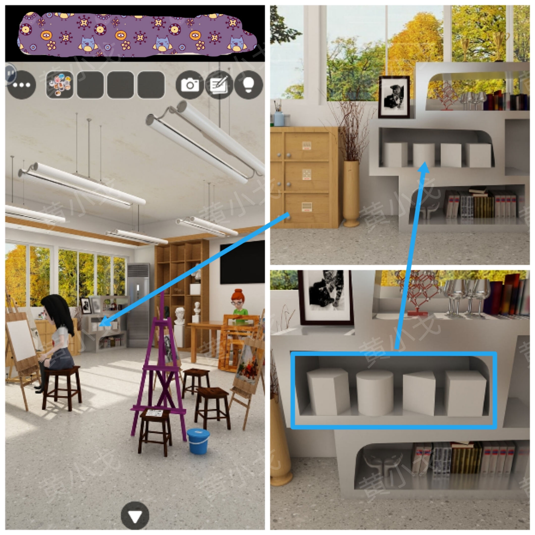 《Escape Room:侦探社》美术教室关卡攻略二_wishdown.com 《Escape Room:侦探社》美术教室关卡攻略二_wishdown.com
