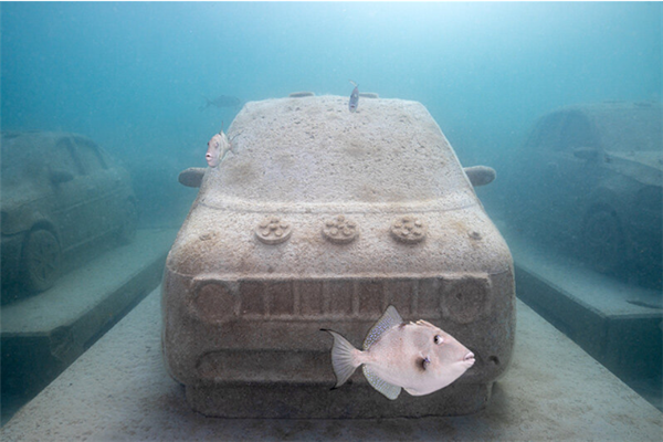 迈阿密将22辆“汽车”推入海底 给珊瑚当家_wishdown.com 迈阿密将22辆“汽车”推入海底 给珊瑚当家_wishdown.com