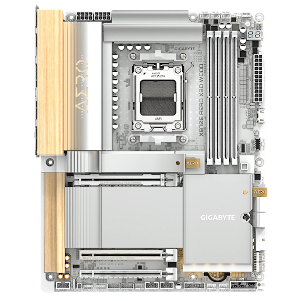 技嘉X870E AERO X3D WOOD主板用上木头、皮革:精美如艺术品_wishdown.com 技嘉X870E AERO X3D WOOD主板用上木头、皮革:精美如艺术品_wishdown.com