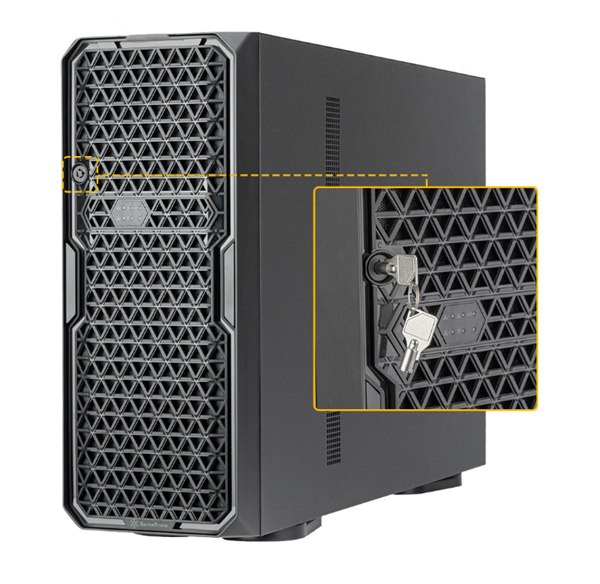 银昕新款工作站机箱售价超四千:门板带锁防盗 8热插拔硬盘位_wishdown.com 银昕新款工作站机箱售价超四千:门板带锁防盗 8热插拔硬盘位_wishdown.com