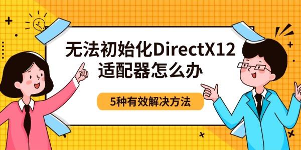 �޷���ʼ��DirectX12��������ô��