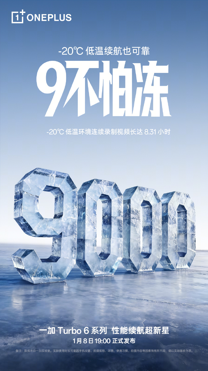 һ��Turbo 6����9000mAh��أ�֧��80W��������