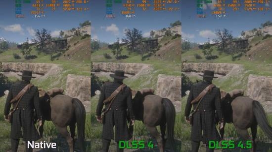 《大镖客2》DLSS 4.5演示:画质竟反超原生分辨率!_wishdown.com 《大镖客2》DLSS 4.5演示:画质竟反超原生分辨率!_wishdown.com