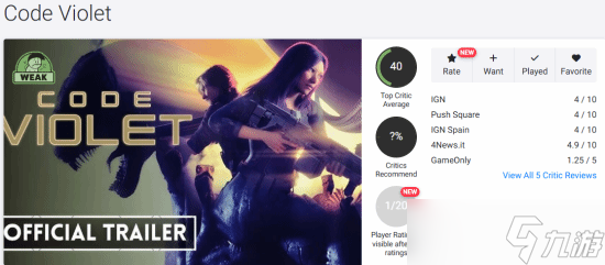 Code Violet���ۼ�������¬ ý�����40��ʹ��