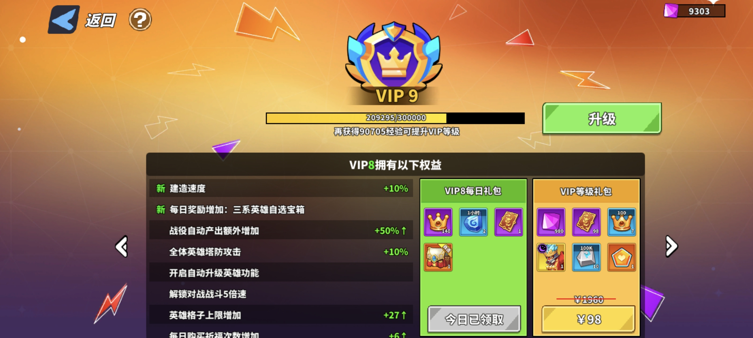 ����������ս��VIP�ȼ���������