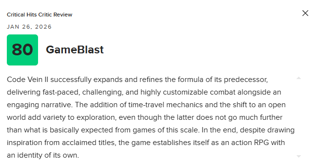 《噬血代码2》MC均分73分:瑕疵太多 优化很差!_wishdown.com 《噬血代码2》MC均分73分:瑕疵太多 优化很差!_wishdown.com