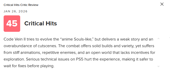 《噬血代码2》MC均分73分:瑕疵太多 优化很差!_wishdown.com 《噬血代码2》MC均分73分:瑕疵太多 优化很差!_wishdown.com