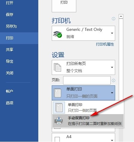 Word如何设置手动双面打印_wishdown.com Word如何设置手动双面打印_wishdown.com