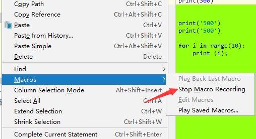 pycharm使用过程中如何对当前录制宏?pycharm使用过程中对当前录制宏的方法_wishdown.com pycharm使用过程中如何对当前录制宏?pycharm使用过程中对当前录制宏的方法_wishdown.com