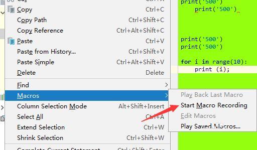 pycharm使用过程中如何对当前录制宏?pycharm使用过程中对当前录制宏的方法_wishdown.com pycharm使用过程中如何对当前录制宏?pycharm使用过程中对当前录制宏的方法_wishdown.com