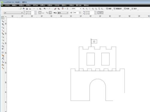 cdr x6怎么给城堡填充砖墙效果?cdr x6给城堡填充砖墙效果教程_wishdown.com cdr x6怎么给城堡填充砖墙效果?cdr x6给城堡填充砖墙效果教程_wishdown.com