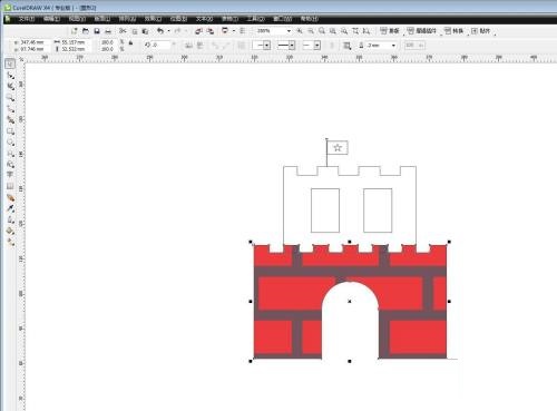 cdr x6怎么给城堡填充砖墙效果?cdr x6给城堡填充砖墙效果教程_wishdown.com cdr x6怎么给城堡填充砖墙效果?cdr x6给城堡填充砖墙效果教程_wishdown.com