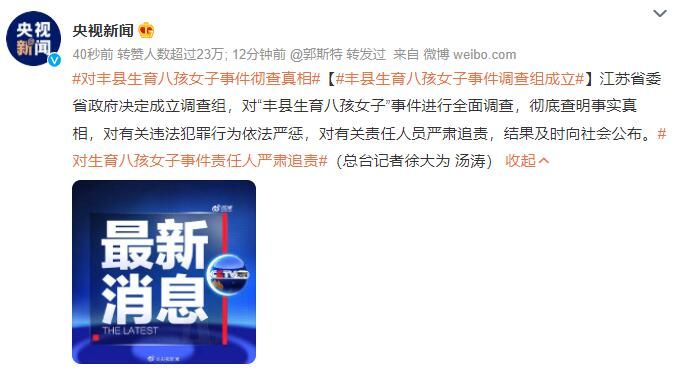 丰县生育八孩女子事件调查组成立彻查真相_wishdown.com 丰县生育八孩女子事件调查组成立彻查真相_wishdown.com