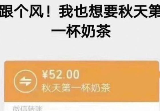 秋天的第一杯奶茶发多少红包合适_wishdown.com 秋天的第一杯奶茶发多少红包合适_wishdown.com