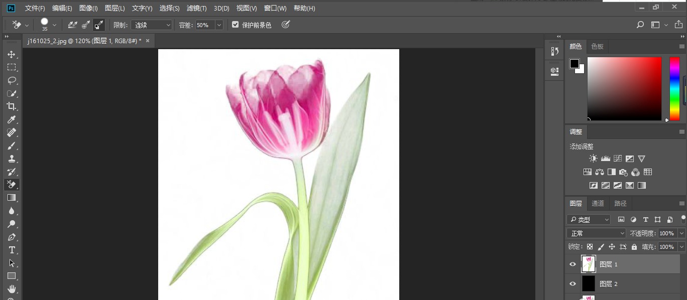 如何用photoshop抠出带有透明效果的花朵?photoshop抠出带有透明效果的花朵的步骤教程_wishdown.com 如何用photoshop抠出带有透明效果的花朵?photoshop抠出带有透明效果的花朵的步骤教程_wishdown.com