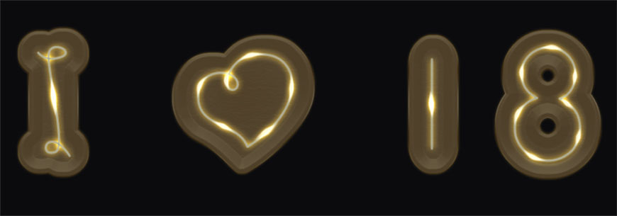 在PS中制作发光灯丝字-PS灯丝字体教程_wishdown.com 在PS中制作发光灯丝字-PS灯丝字体教程_wishdown.com