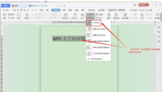 WPS文字方向如何修改 WPS文字方向修改方法_wishdown.com WPS文字方向如何修改 WPS文字方向修改方法_wishdown.com