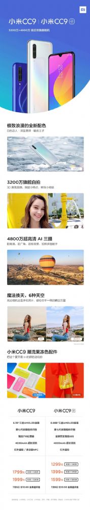 小米CC9配置怎么样 售价及上市时间一览_wishdown.com 小米CC9配置怎么样 售价及上市时间一览_wishdown.com