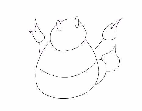 Flash绘制小怪物的操作流程_wishdown.com Flash绘制小怪物的操作流程_wishdown.com