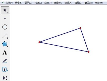 几何画板中使用圆绘制直角三角形的操作方法_wishdown.com 几何画板中使用圆绘制直角三角形的操作方法_wishdown.com