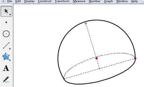 几何画板制作球冠的具体操作内容_wishdown.com 几何画板制作球冠的具体操作内容_wishdown.com