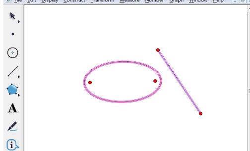使用几何画板自定义工具制作椭圆的操作方法_wishdown.com 使用几何画板自定义工具制作椭圆的操作方法_wishdown.com