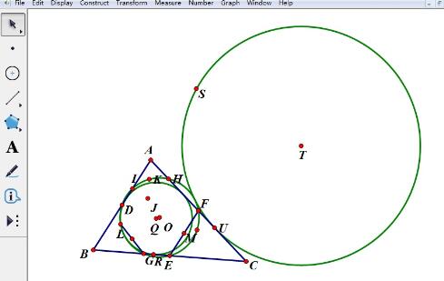 几何画板验证费尔巴哈定理的操作步骤_wishdown.com 几何画板验证费尔巴哈定理的操作步骤_wishdown.com